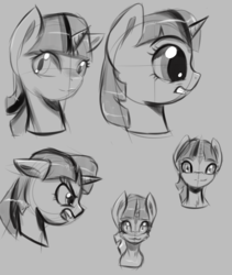 Size: 689x818 | Tagged: safe, artist:harvest_charm, twilight sparkle, pony, g4, angry, female, monochrome, solo