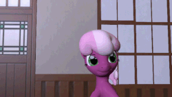Size: 620x349 | Tagged: safe, artist:pacificpenguin, cheerilee, earth pony, pony, g4, 3d, animated, bipedal, cheeribetes, citation needed, cute, female, frown, glare, hoof hold, looking at you, looking up, mare, reaction image, sign, solo, source filmmaker, wikipedia, xkcd