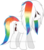 Size: 400x453 | Tagged: safe, artist:cobaltthefox, oc, oc only, earth pony, pegasus, pony, base used, earth pony oc, obtrusive watermark, pegasus oc, rainbow hair, simple background, transparent background, watermark, wings