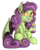 Size: 2570x3189 | Tagged: safe, artist:xchan, derpibooru exclusive, oc, oc only, oc:spooky treats, bat pony, pony, spider, 2018 community collab, derpibooru community collaboration, baking, chest fluff, cupcake, cute, ear fluff, fangs, female, food, high res, looking at you, mare, mouth hold, ocbetes, simple background, sitting, smiling, solo, transparent background