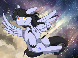 Size: 1890x1417 | Tagged: safe, artist:coffiheart, oc, oc only, oc:tail, pegasus, pony, solo, stars