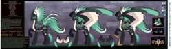 Size: 4500x1296 | Tagged: safe, artist:solar-paragon, oc, oc only, oc:alpine apotheon, pony, advent calendar, feathered mane, female, mare, reference sheet