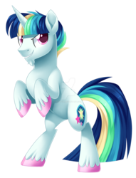 Size: 1600x2096 | Tagged: safe, artist:centchi, oc, oc only, oc:nova, pony, unicorn, facial hair, goatee, male, rearing, simple background, solo, stallion, transparent background, watermark
