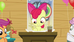 Size: 1920x1080 | Tagged: safe, artist:wissle, edit, edited screencap, screencap, apple bloom, scootaloo, sweetie belle, earth pony, pegasus, pony, unicorn, bloom & gloom, g4, animated, chocolate, chocolate milk, clubhouse, crusaders clubhouse, cute, cutie mark crusaders, everything is ruined, female, filly, food, mare, milk, parody, pure unfiltered evil, scene parody, sound, sound at source, video at source, webm, youtube link