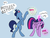 Size: 1280x960 | Tagged: safe, artist:veesocks, night light, twilight sparkle, alicorn, pony, unicorn, g4, my little pony: friendship is magic, once upon a zeppelin, 30 minute art challenge, adorkable, bingo, blue background, curved horn, cute, dialogue, dork, embarrassed, facehoof, father and daughter, fathers gonna father, female, floppy ears, horn, irrational exuberance, male, mare, nightabetes, nose in the air, simple background, smiling, speech bubble, stallion, twilight sparkle (alicorn), twilight sparkle is not amused, unamused