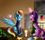 Size: 1920x1680 | Tagged: safe, artist:ollofkyser, rainbow dash, twilight sparkle, alicorn, pony, g4, clothes, fireplace, hurt/comfort, twilight sparkle (alicorn)