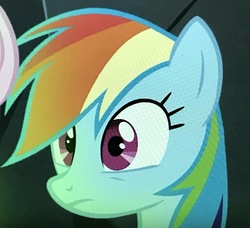 Size: 3089x2814 | Tagged: safe, screencap, rainbow dash, pegasus, pony, daring done?, g4, cropped, female, high res, mare, solo