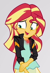 Size: 683x1000 | Tagged: safe, screencap, sunset shimmer, equestria girls, equestria girls specials, g4, my little pony equestria girls: mirror magic, cropped, cute, female, geode of empathy, glowing geodes, magical geodes, shimmerbetes, solo