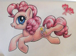 Size: 1095x800 | Tagged: safe, artist:andpie, pinkie pie, earth pony, pony, g4, female, mare, solo, traditional art