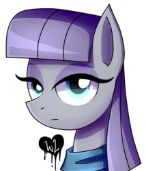 Size: 827x966 | Tagged: safe, artist:whitelie, maud pie, earth pony, pony, g4, bust, female, mare, portrait, simple background, solo, transparent background