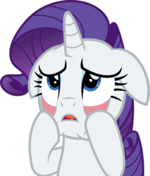 Size: 3831x4500 | Tagged: safe, artist:slb94, rarity, pony, unicorn, applejack's "day" off, g4, eyelid pull, female, floppy ears, frown, mare, simple background, solo, transparent background, vector