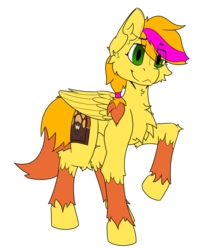 Size: 1289x1600 | Tagged: safe, artist:starrypallet, oc, oc only, oc:obsolete tech, pegasus, pony, 2018 community collab, derpibooru community collaboration, chest fluff, ear fluff, fluffy, male, simple background, solo, stallion, transparent background
