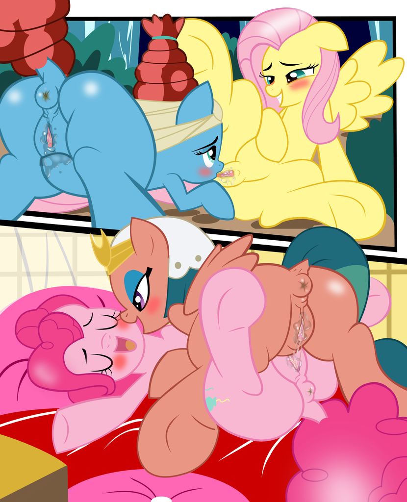 artist:succubi samus, fluttershy, meadowbrook, pinkie pie, somnambula, eart...