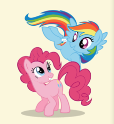 Size: 630x686 | Tagged: safe, pinkie pie, rainbow dash, g4, duo, stock vector