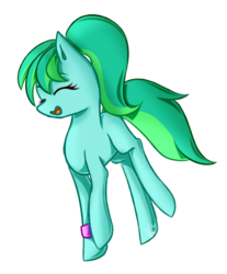 Size: 1196x1444 | Tagged: safe, artist:ladyunilove, oc, oc only, oc:rainwave, earth pony, pony, bracelet, eyes closed, female, happy, jewelry, mare, open mouth, simple background, solo, transparent background