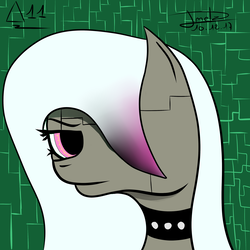 Size: 3000x3000 | Tagged: safe, artist:jujuwilly, derpibooru exclusive, oc, oc only, robot, female, high res, looking at you, simple background, solo