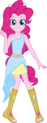 Size: 1936x5043 | Tagged: safe, artist:kingshisa08, pinkie pie, earth pony, pony, equestria girls, g4, clothes, feet, female, ponied up, sandals, simple background, transparent background, vector