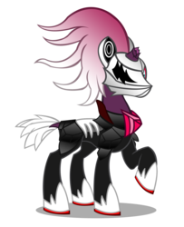 Size: 2485x3055 | Tagged: safe, artist:trungtranhaitrung, tempest shadow, pony, g4, my little pony: the movie, commission, crossover, female, high res, infinite (character), male, mare, mask, sonic forces, sonic the hedgehog, sonic the hedgehog (series)