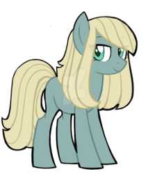 Size: 1024x1201 | Tagged: safe, artist:azure-art-wave, oc, oc only, earth pony, pony, female, mare, offspring, parent:limestone pie, parent:zephyr breeze, parents:zephyrstone, simple background, solo, transparent background, watermark