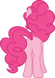 Size: 3201x4500 | Tagged: safe, artist:slb94, pinkie pie, g4, butt, plot, simple background, transparent background, vector