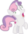 Size: 2757x3331 | Tagged: safe, artist:frownfactory, sweetie belle, pony, unicorn, g4, marks and recreation, .svg available, faic, female, filly, high res, horn, majestic as fuck, open mouth, raised hoof, simple background, solo, svg, transparent background, vector