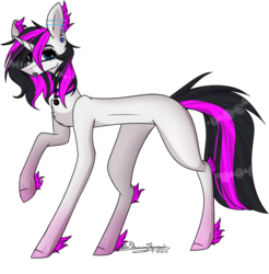 Size: 637x648 | Tagged: safe, artist:ohflaming-rainbow, oc, oc only, oc:bellah, pony, unicorn, female, mare, raised hoof, simple background, solo, transparent background