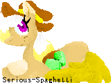 Size: 160x120 | Tagged: safe, artist:serious-spaghetti, oc, oc only, food pony, original species, food, hat, pixel art, poptart, prone, simple background, solo, top hat, transparent background