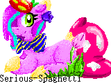 Size: 160x120 | Tagged: safe, artist:serious-spaghetti, oc, oc only, food pony, original species, food, pixel art, poptart, prone, simple background, solo, transparent background