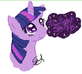 Size: 160x144 | Tagged: safe, artist:seiianna, twilight sparkle, pony, g4, female, picture for breezies, solo