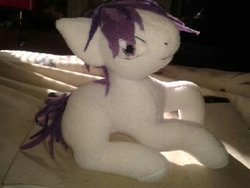 Size: 320x240 | Tagged: safe, artist:nightelfy, pony, garry, horror game, ib, irl, photo, plushie, ponified