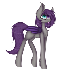 Size: 3502x4000 | Tagged: safe, artist:mimihappy99, oc, oc only, oc:kakumei, bat pony, pony, :p, cute, female, heterochromia, mare, silly, simple background, solo, tongue out, transparent background