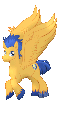 Size: 678x1107 | Tagged: safe, artist:jotakaanimation, flash sentry, pony, g4, animated, large wings, male, simple background, smiling, solo, stallion, transparent background, wings