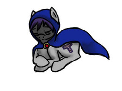 Size: 320x240 | Tagged: safe, artist:spyro123555, pony, female, mare, ponified, raven (dc comics), solo, teen titans