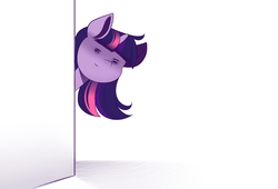 Size: 2527x1717 | Tagged: safe, artist:evehly, twilight sparkle, pony, unicorn, g4, :3, faic, female, looking at you, simple background, solo, wat, white background