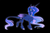 Size: 1300x856 | Tagged: safe, artist:probablyfakeblonde, princess luna, alicorn, pony, g4, black background, chest fluff, cloven hooves, female, folded wings, leonine tail, mare, simple background, solo, unshorn fetlocks