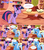 Size: 1284x1444 | Tagged: safe, artist:hakunohamikage, trixie, twilight sparkle, alicorn, pony, unicorn, ask-princesssparkle, g4, ^^, ask, book, comic, engagement ring, eyes closed, female, golden oaks library, mare, teleportation, tumblr, twilight sparkle (alicorn)