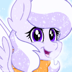 Size: 2048x2048 | Tagged: safe, artist:prismaticstars, oc, oc only, oc:starstorm slumber, pegasus, pony, bust, clothes, female, high res, mare, portrait, scarf, solo