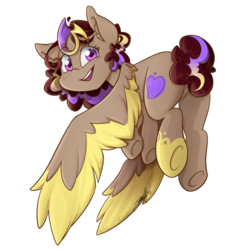 Size: 1024x1024 | Tagged: safe, artist:midnightpremiere, oc, oc only, oc:hors, pegasus, pony, 2018 community collab, derpibooru community collaboration, ear fluff, flying, looking at you, simple background, smiling, solo, transparent background, underhoof