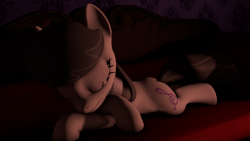 Size: 640x360 | Tagged: safe, artist:tech--pony, octavia melody, earth pony, pony, g4, 3d, animated, couch, ear flick, eyes closed, female, lying, mare, sleeping, solo, source filmmaker