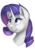 Size: 601x862 | Tagged: safe, artist:beardie, rarity, pony, unicorn, g4, bust, painting