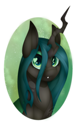 Size: 727x1129 | Tagged: dead source, safe, artist:jacobdawz, queen chrysalis, changeling, changeling queen, g4, bust, cute, cutealis, fangs, female, heart eyes, portrait, signature, simple background, solo, transparent background, wingding eyes