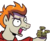 Size: 197x161 | Tagged: safe, artist:brenda hickey, edit, idw, pony, g4, spoiler:comic, spoiler:comicholiday2017, background removed, bits, cropped, futurama, male, meme, philip j. fry, ponified, reaction image, shut up and take my money, simple background, solo, stallion, transparent background