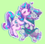 Size: 382x374 | Tagged: safe, artist:suippumato, maud pie, starlight glimmer, earth pony, pony, unicorn, g4, duo, eyes closed, female, heart, hug, lesbian, shipping, starmaud