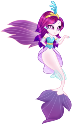 Size: 1116x1780 | Tagged: safe, artist:gihhbloonde, queen novo, mermaid, equestria girls, g4, my little pony: the movie, clothes, equestria girls-ified, female, queen, simple background, smiling, solo, transparent background, younger
