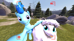 Size: 1920x1080 | Tagged: safe, artist:deployerfullgeek, oc, oc only, oc:deployerfullgeek, oc:fluffle puff, pony, 3d, happy, selfie, source filmmaker