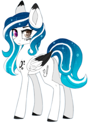 Size: 1347x1869 | Tagged: safe, artist:dustyonyx, oc, oc only, oc:marie pixel, pegasus, pony, female, heterochromia, mare, simple background, solo, transparent background