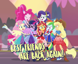 Size: 869x720 | Tagged: safe, screencap, applejack, fluttershy, pinkie pie, rainbow dash, rarity, sci-twi, sunset shimmer, twilight sparkle, equestria girls, equestria girls specials, g4, my little pony equestria girls: better together, my little pony equestria girls: forgotten friendship, female, glasses, group hug, hug, humane five, humane seven, humane six, mane six, ponied up, sci-twilicorn, twilight sparkle (alicorn)