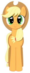 Size: 1827x4422 | Tagged: safe, artist:mfg637, applejack, earth pony, pony, g4, female, hat, looking at you, mare, simple background, solo, transparent background, vector