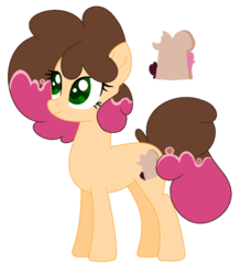 Size: 901x989 | Tagged: safe, artist:marielle5breda, oc, oc only, oc:cherry choco, earth pony, pony, base used, female, mare, next generation, offspring, parent:cheese sandwich, parent:pinkie pie, parents:cheesepie, simple background, solo, white background