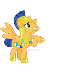 Size: 1536x2048 | Tagged: safe, artist:flashimmer, flash sentry, pegasus, pony, g4, male, raised hoof, simple background, solo, stallion, transparent background, vector